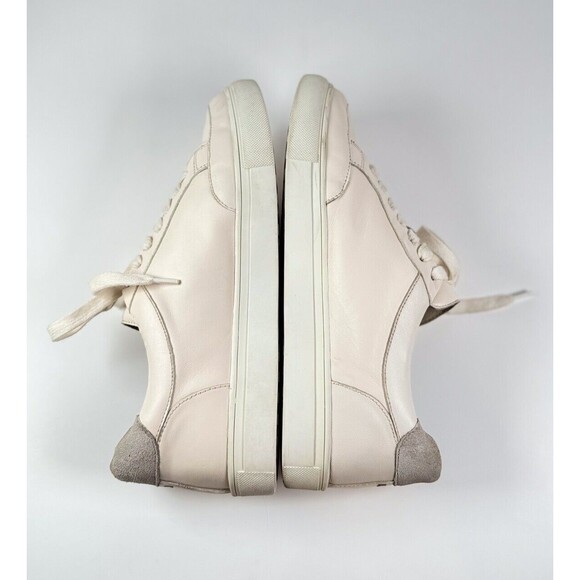 Birdies Womens Shoes Beige The Cardinal Seashell Leather Casual Sneakers US 9 - Picture 8 of 10